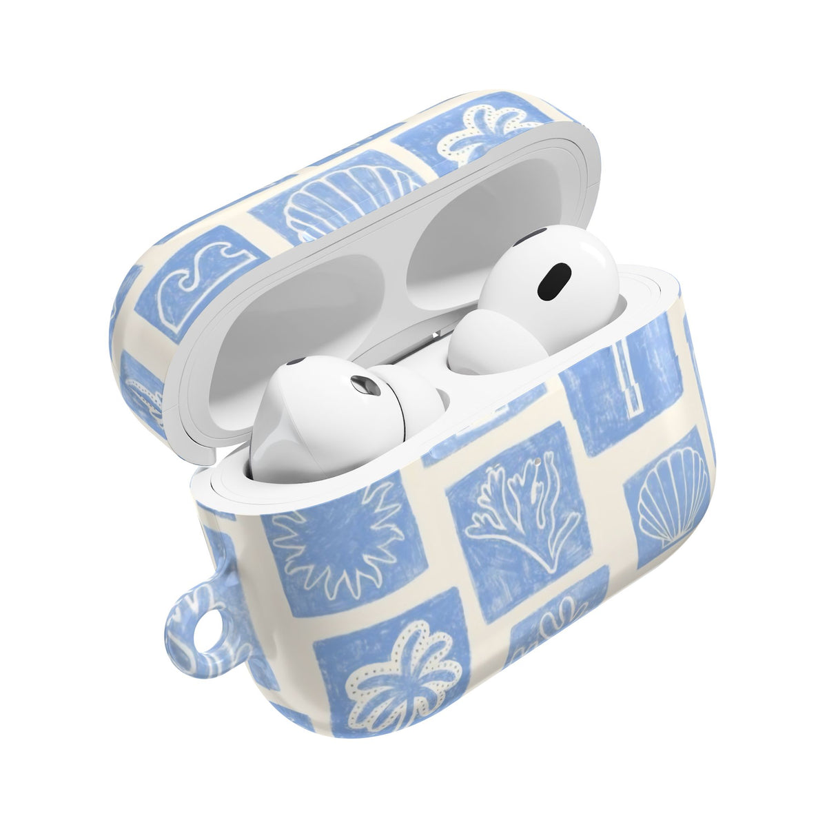 Azure Tiles AirPod Case – Slim Protective Charging Case