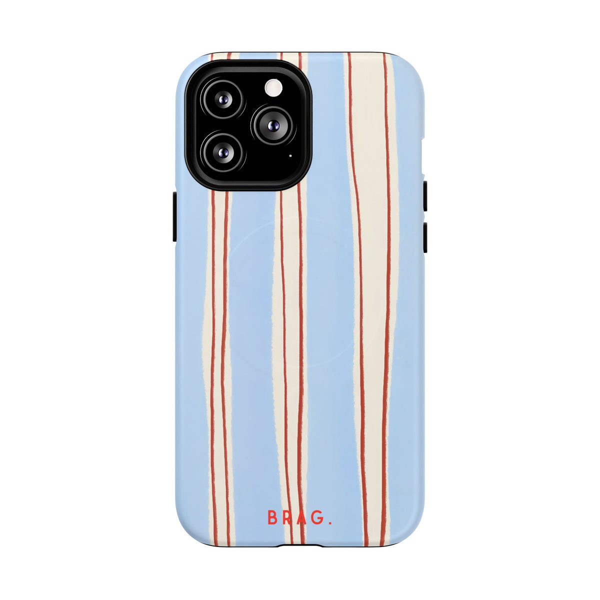 Blue Linen MagSafe Tough Phone Case — Magnetic Protective Cover