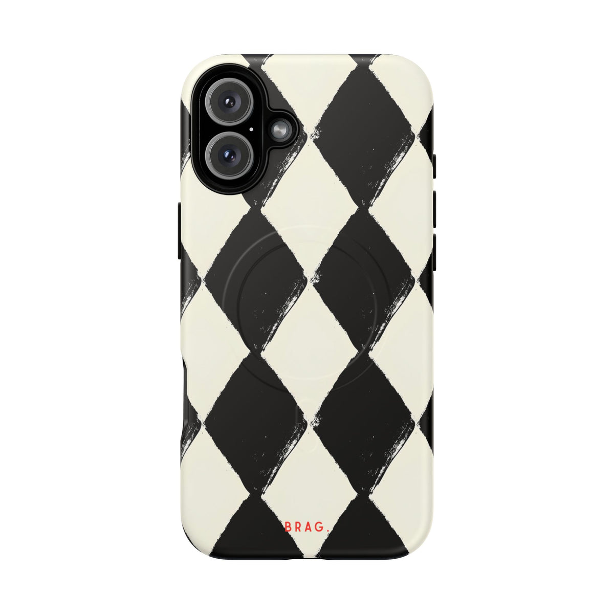Ivory Harlequin MagSafe Tough Phone Case — Magnetic Protective Cover