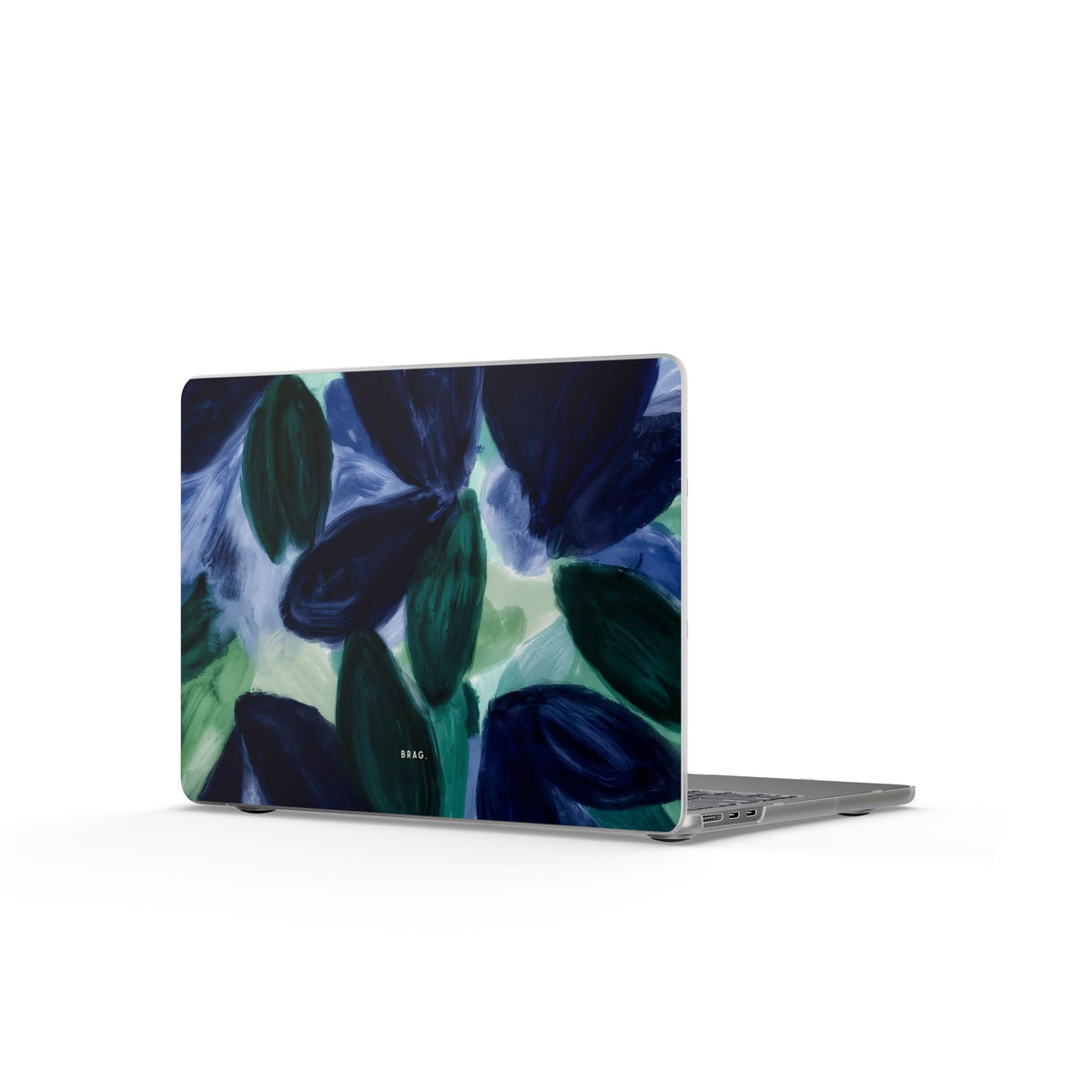 Indigo Garden Matte MacBook Case — Slim Protective Laptop Cover
