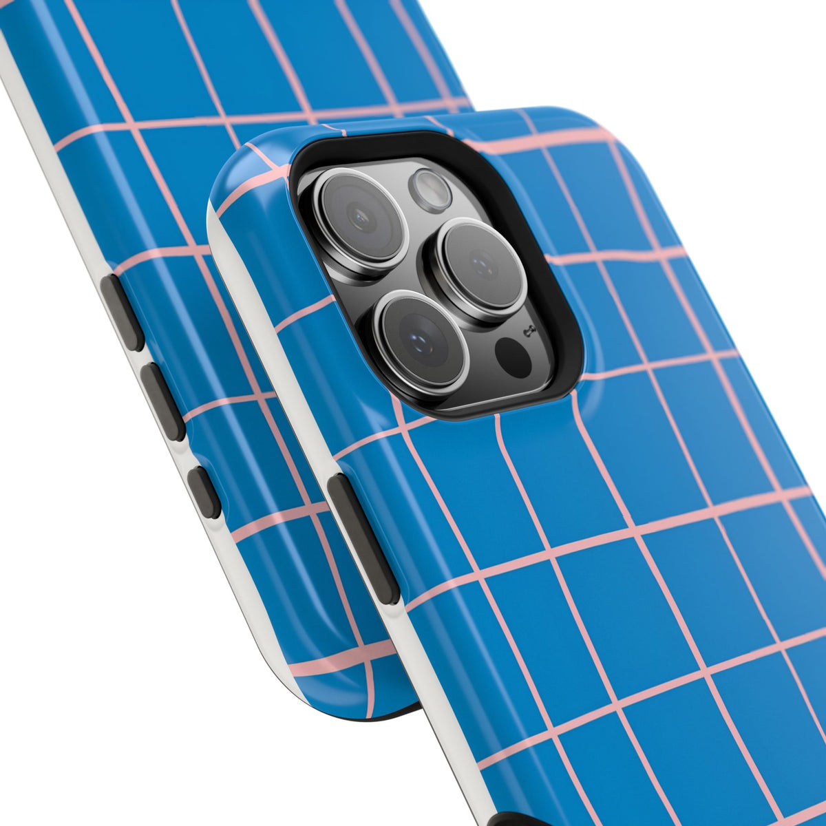 Coastal Grid Magnetic Impact-Resistant Phone Case