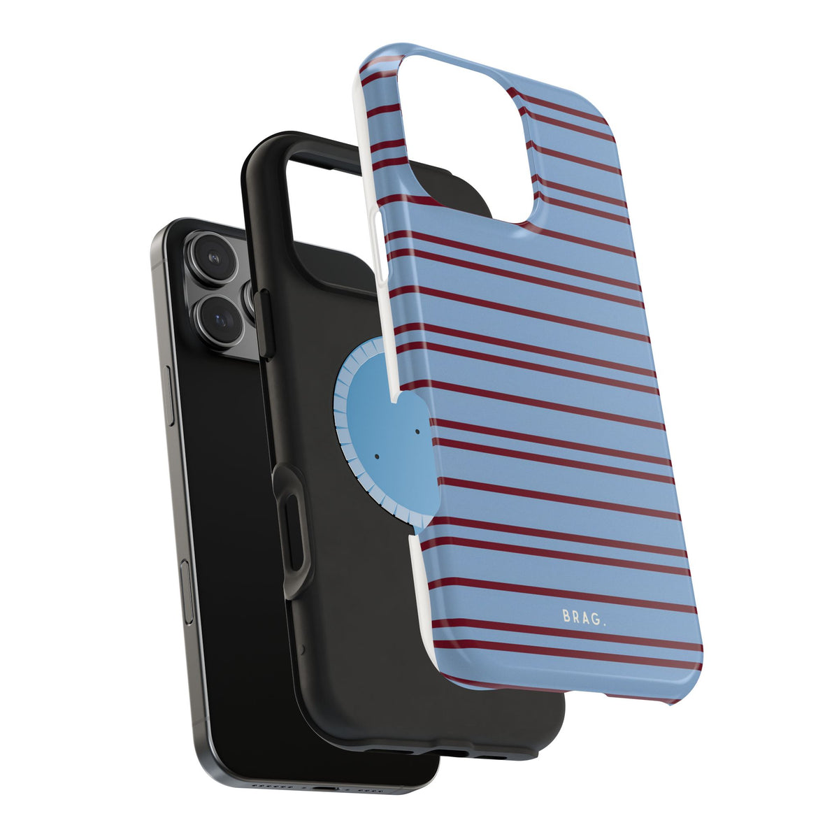 Nautical Stripe Magnetic Impact-Resistant Phone Case