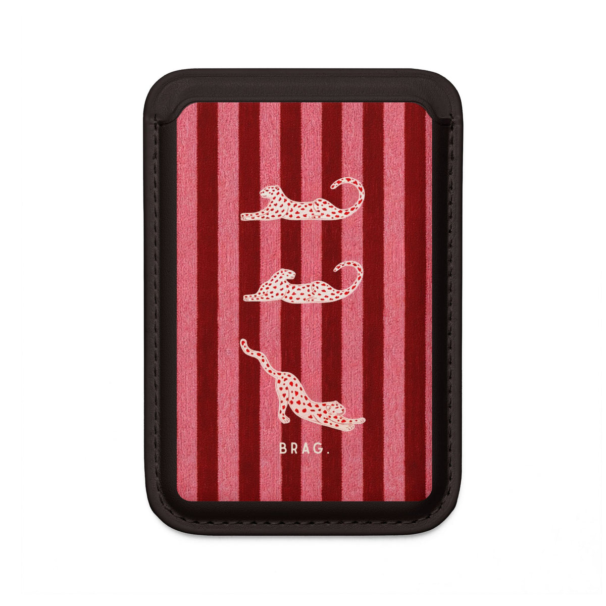 Pink Safari MagSafe Vegan Wallet — Slim Phone Card Holder