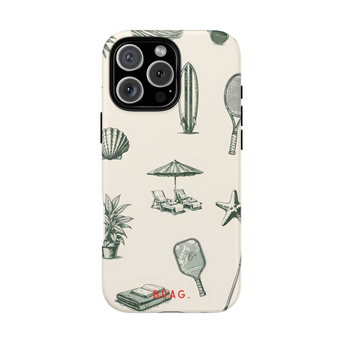 Beach Club Tough Phone Case – Shockproof Protective iPhone Cover