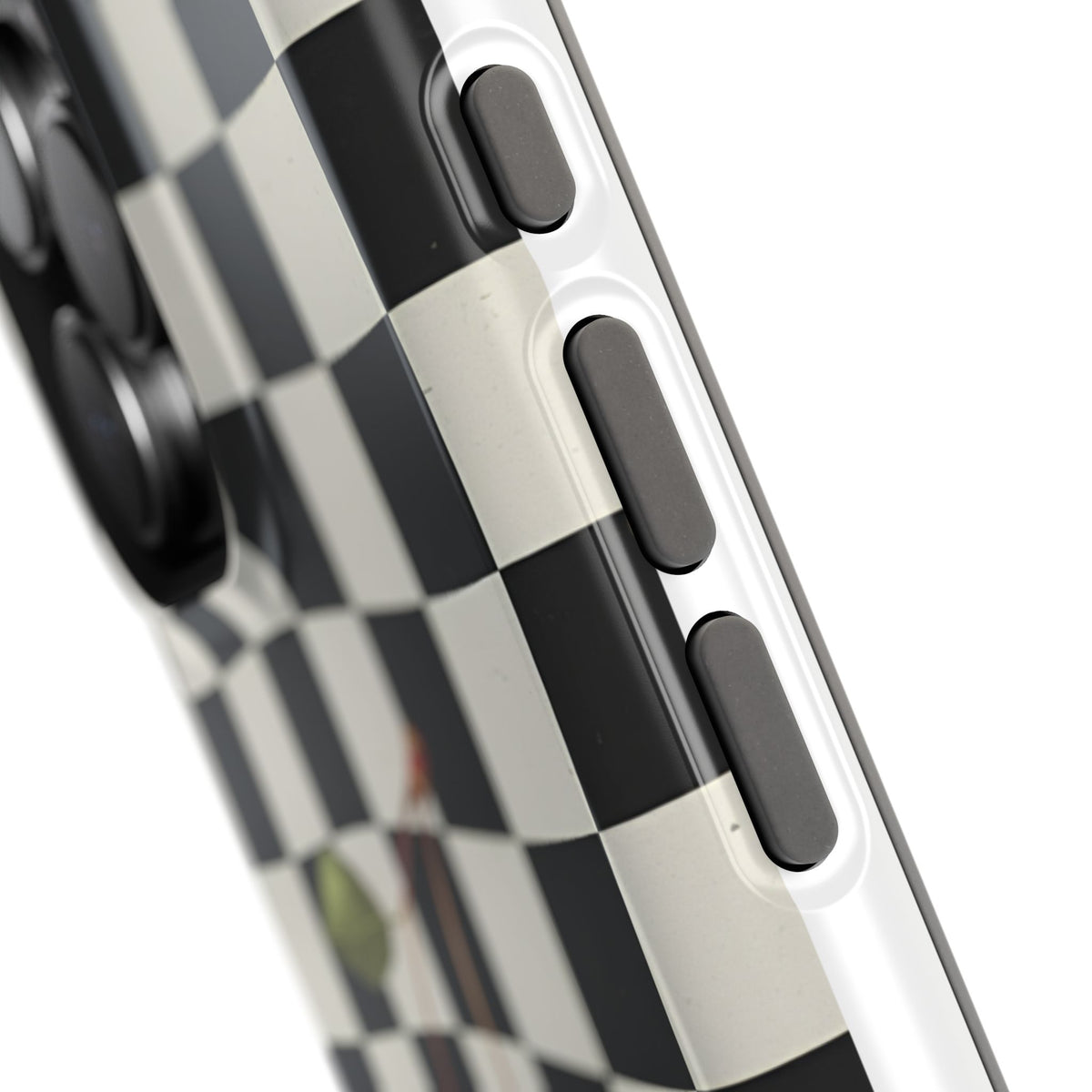 Cherry Check Magnetic Impact-Resistant Phone Case