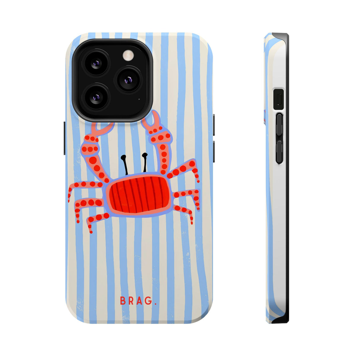 Azure Crab Magnetic Impact-Resistant Phone Case