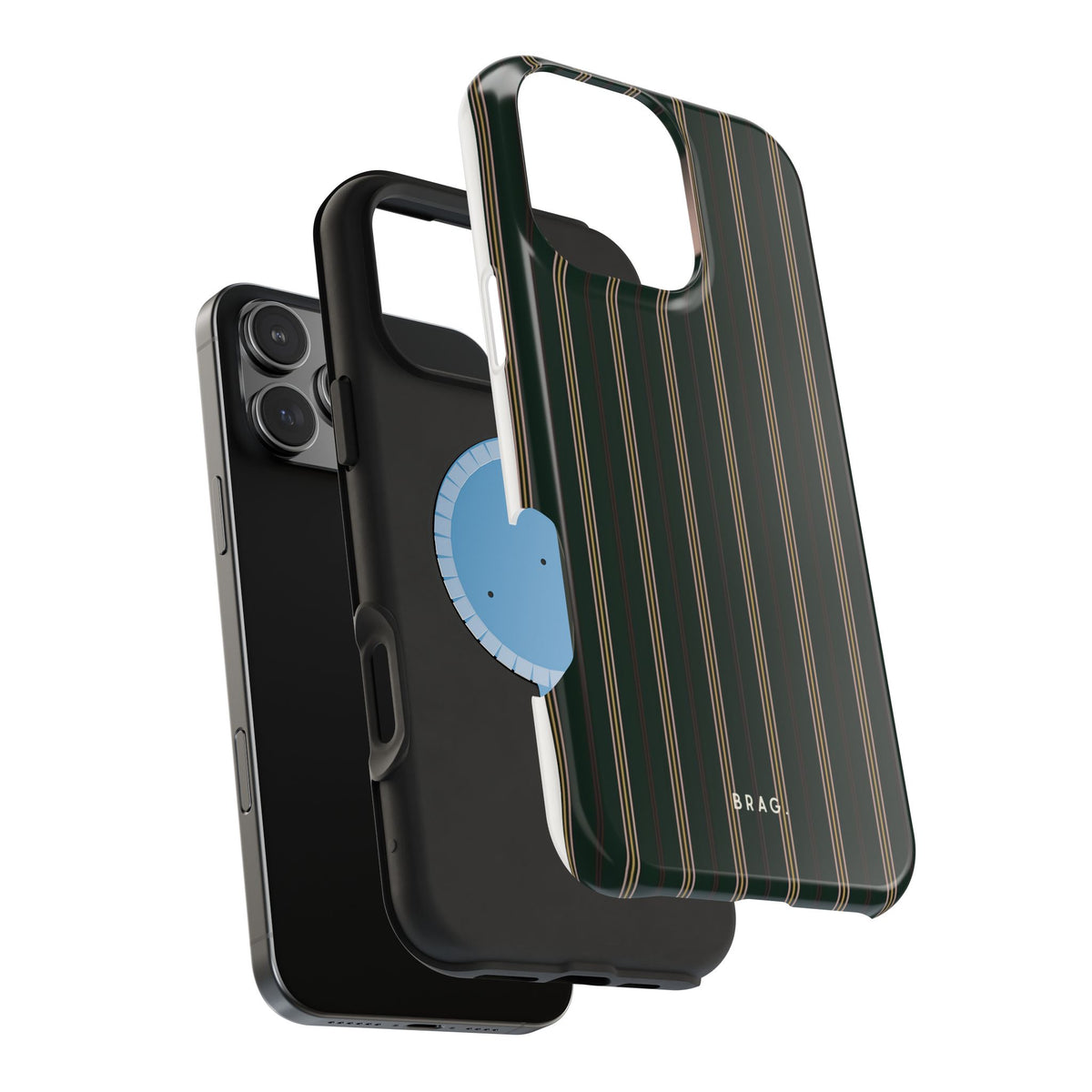 Vintage Pinstripe Magnetic Impact-Resistant Phone Case