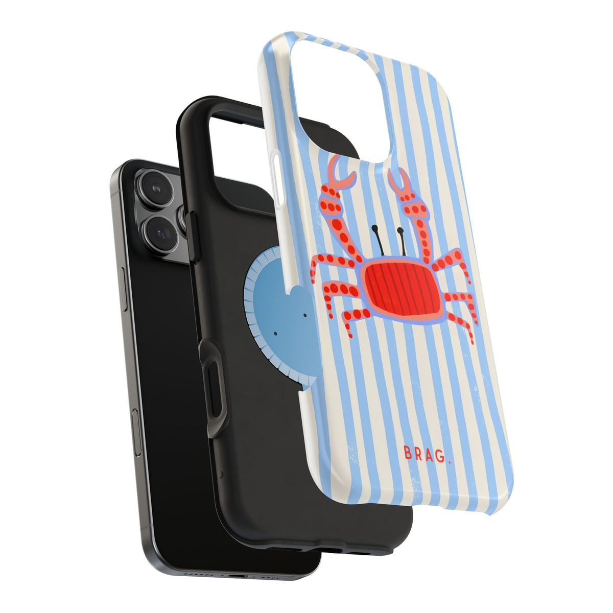 Azure Crab Magnetic Impact-Resistant Phone Case