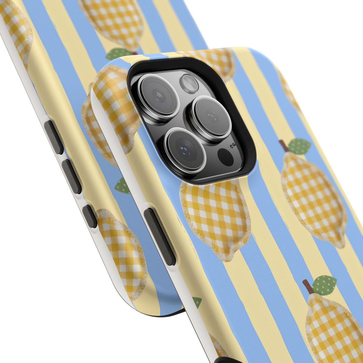 Lemon checks Magnetic Impact-Resistant Phone Case