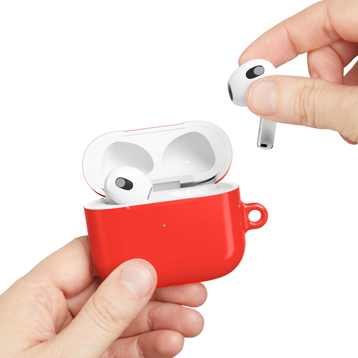 Brag Red AirPod Case – Slim Protective Charging Case