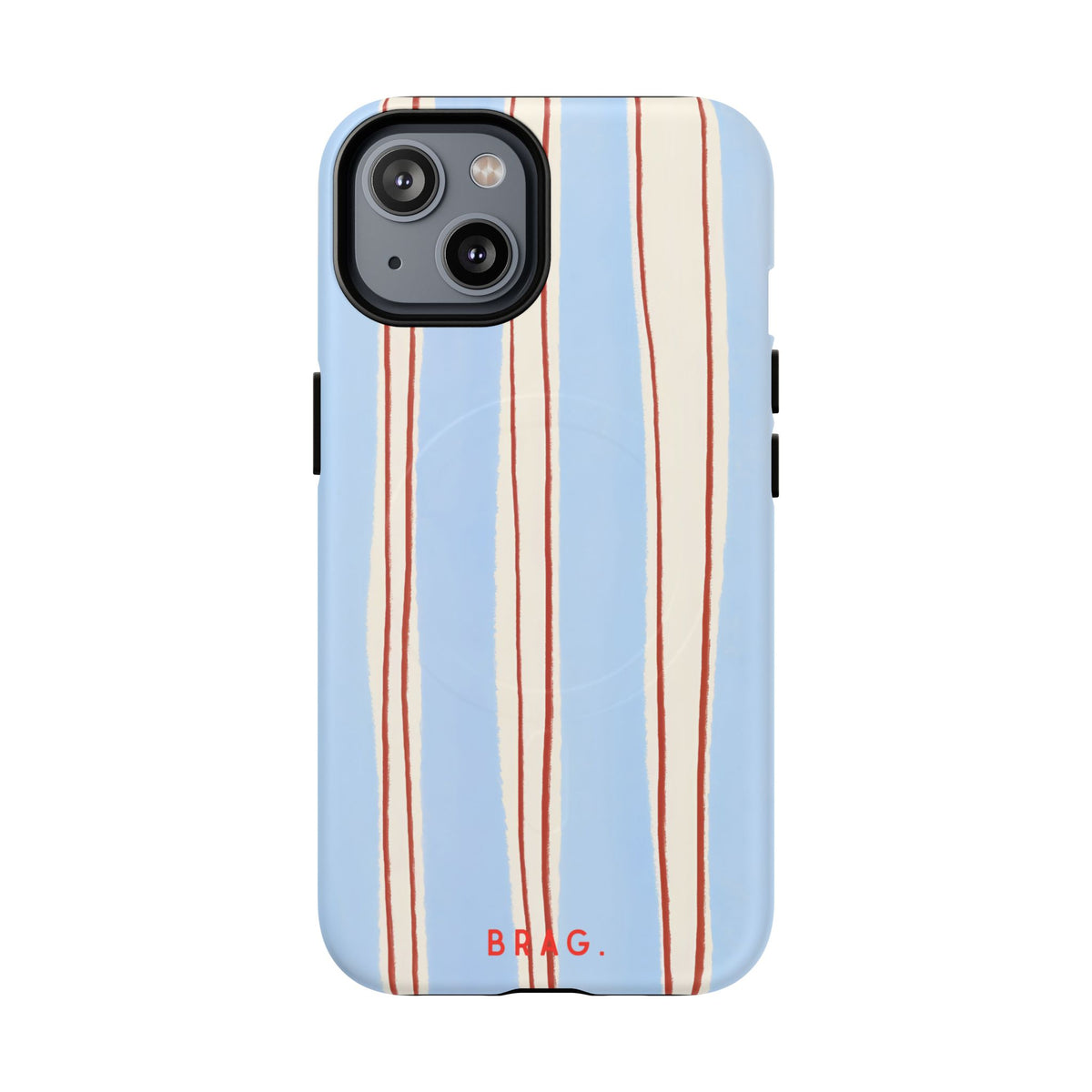 Blue Linen MagSafe Tough Phone Case — Magnetic Protective Cover