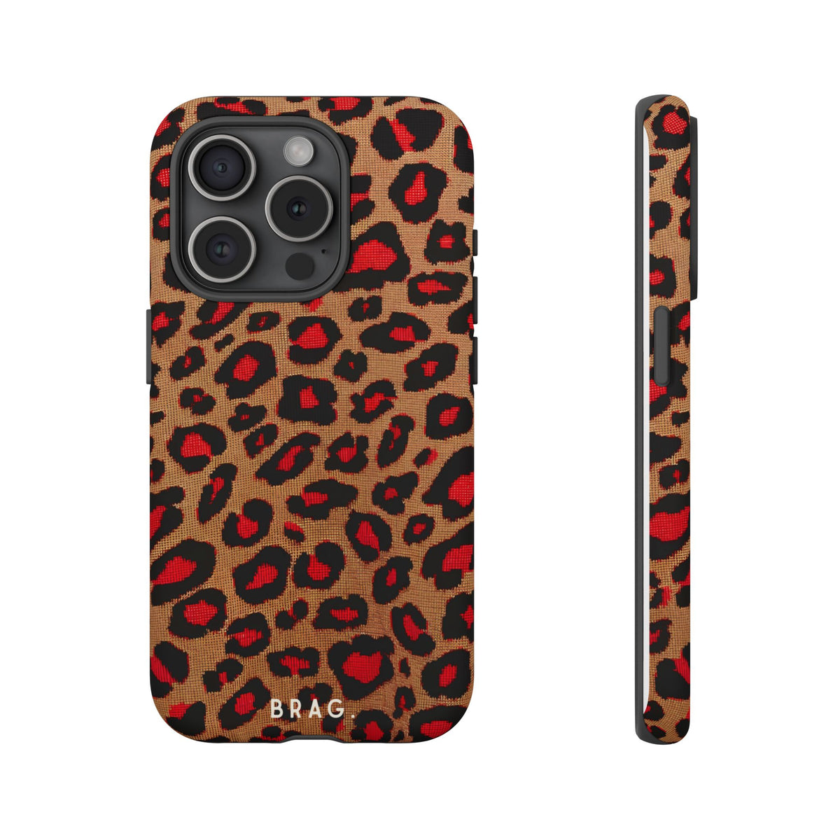 Fire Leo Leopard Tough Phone Case – Shockproof Protective iPhone Cover