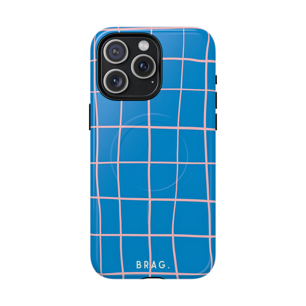 Coastal Grid MagSafe Tough Phone Case — Magnetic Protective Cover