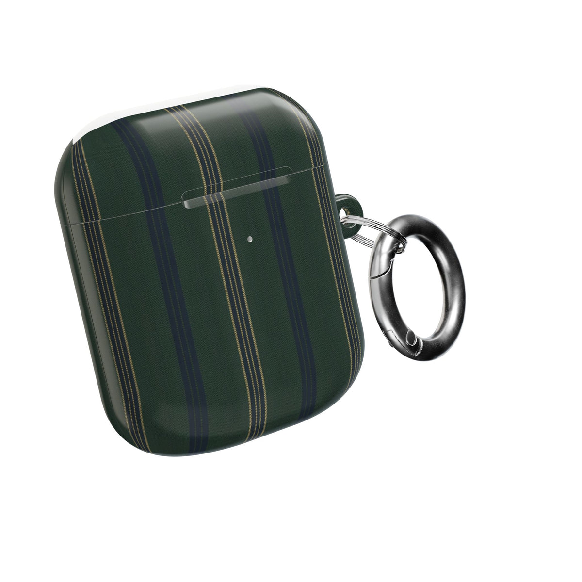 Olive Pinstripe AirPod Case – Slim Protective Charging Case