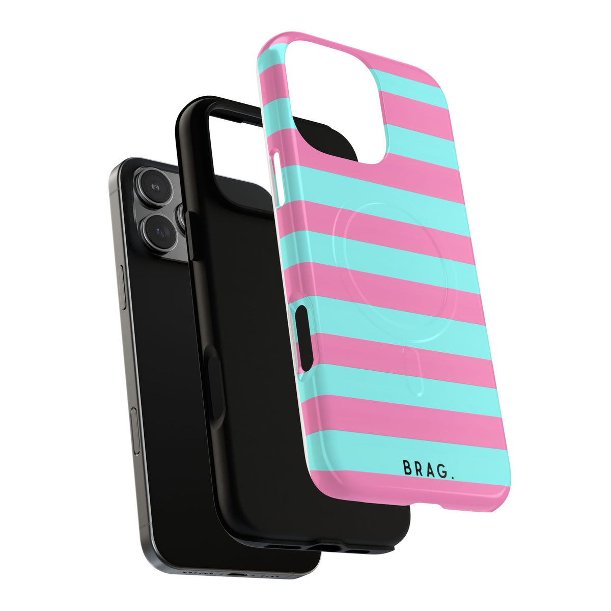 Taffy Stripe MagSafe Tough Phone Case — Magnetic Protective Cover
