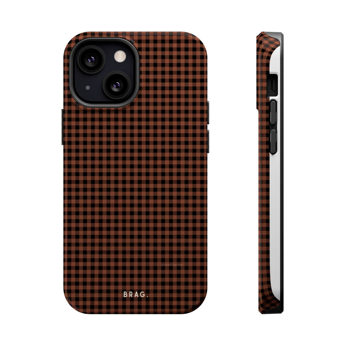 Cafe Check Magnetic Impact-Resistant Phone Case