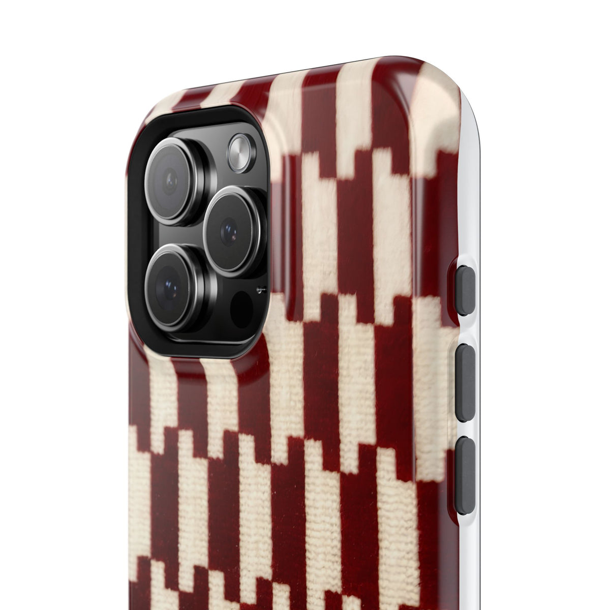 Wine & Cream Magnetic Impact-Resistant Phone Case