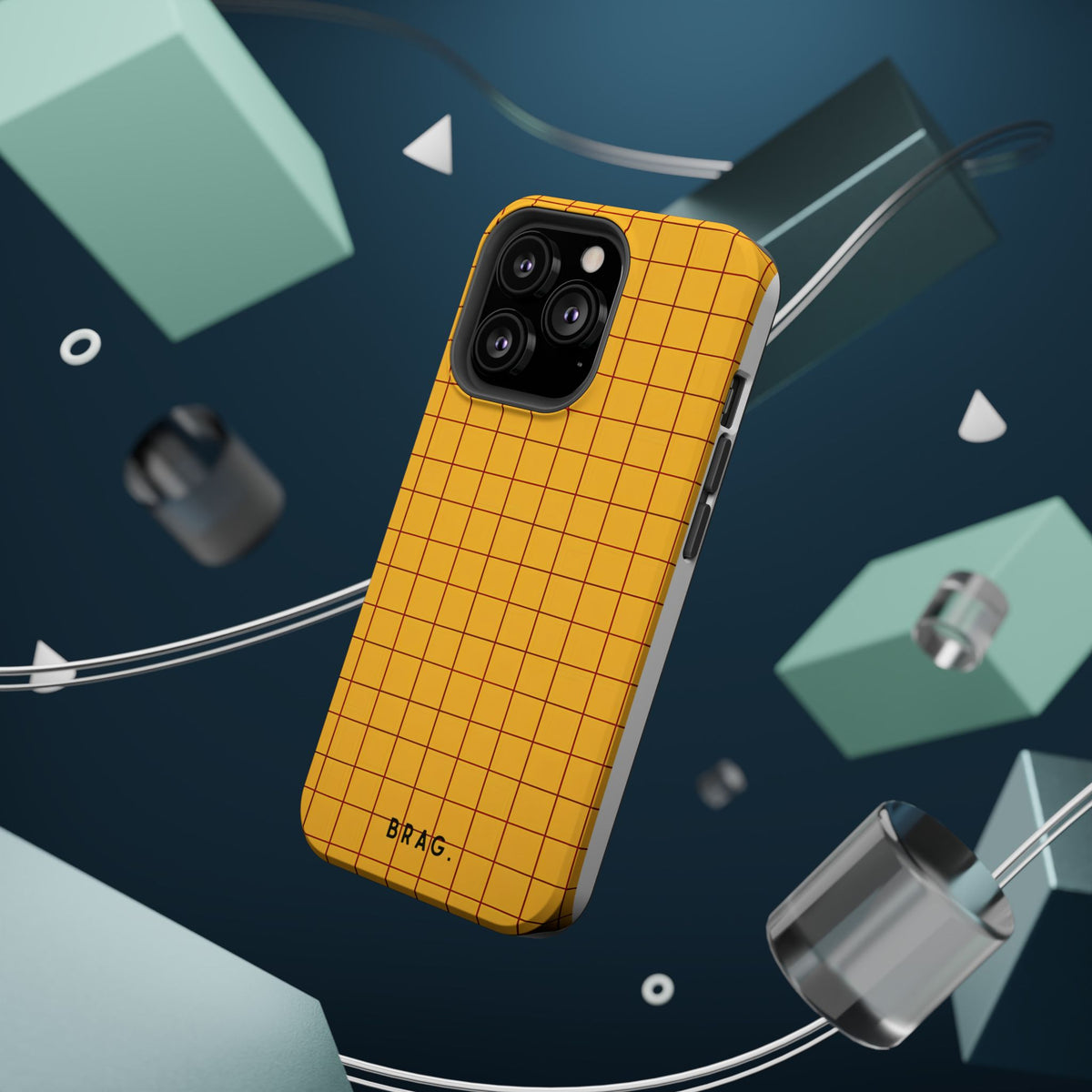 Cheese Grid Magnetic Impact-Resistant Phone Case