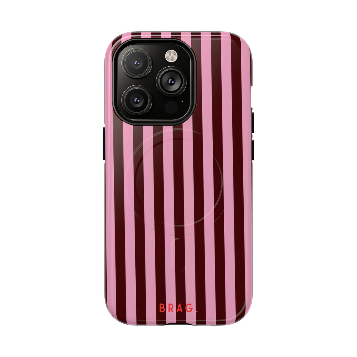 Candy Stripe MagSafe Tough Phone Case — Magnetic Protective Cover