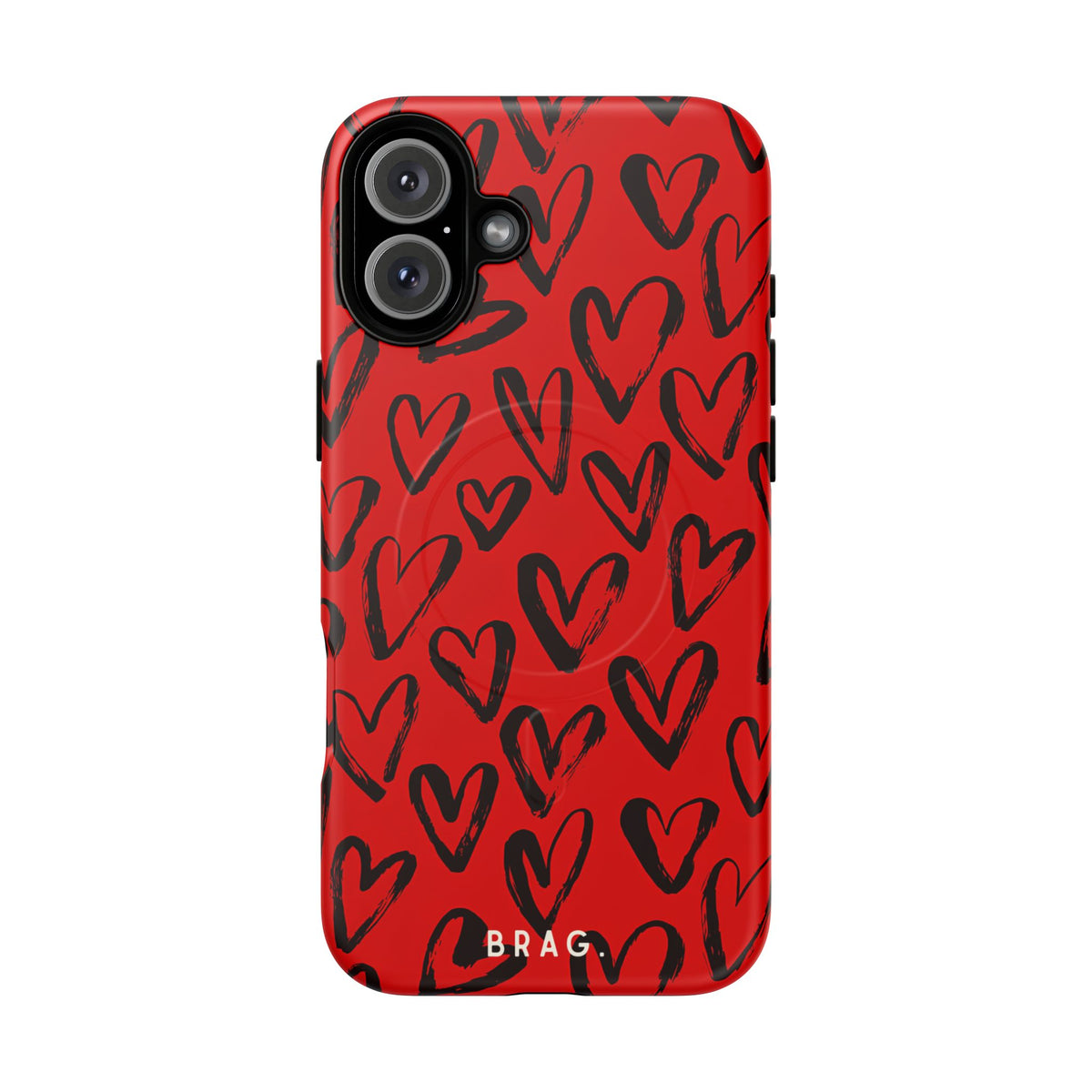 Fire Heart MagSafe Tough Phone Case — Magnetic Protective Cover