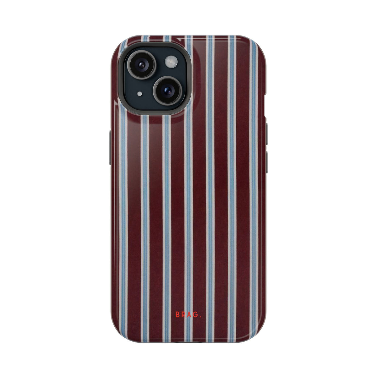 Maroon Lines Magnetic Impact-Resistant Phone Case