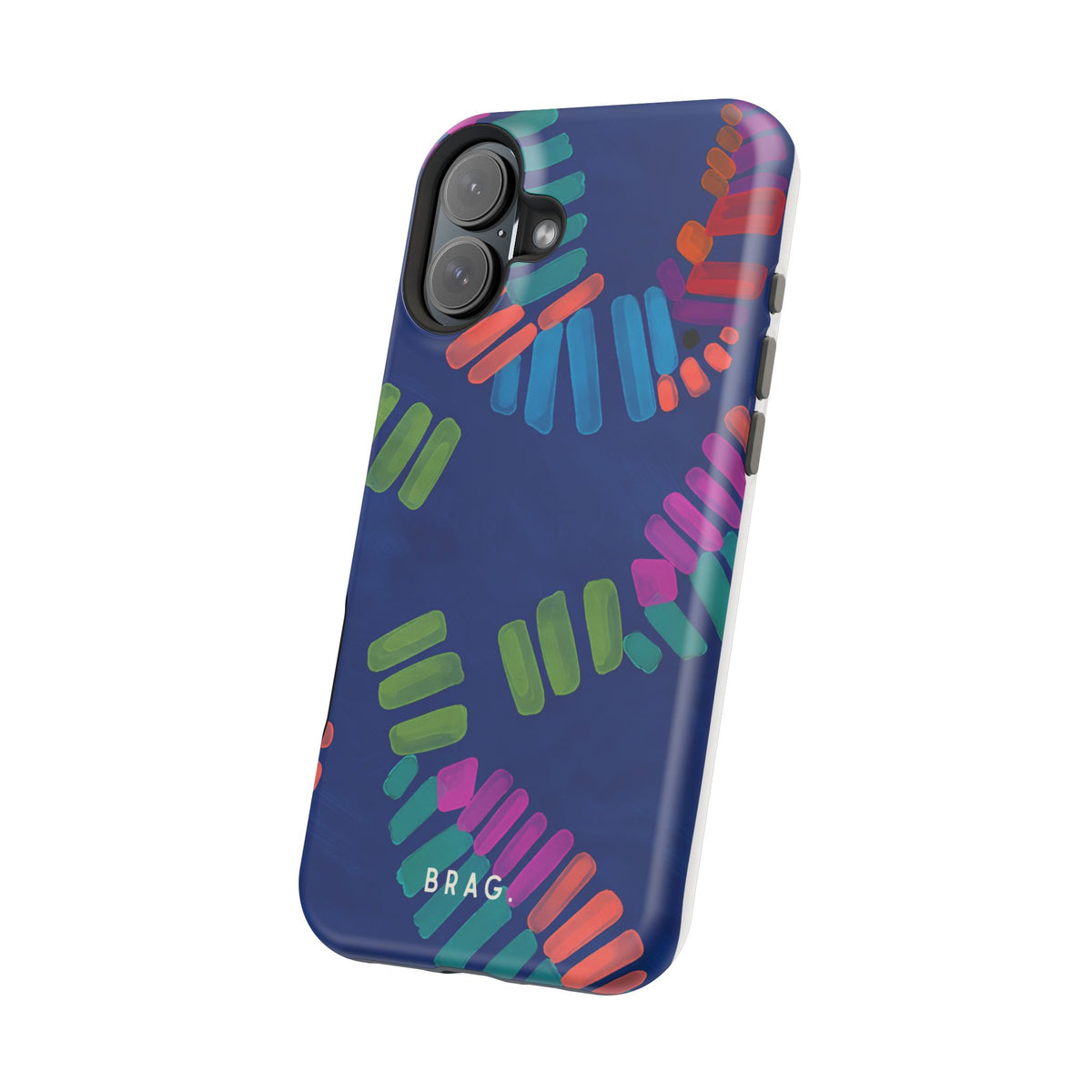 Blue Palm Magnetic Impact-Resistant Phone Case