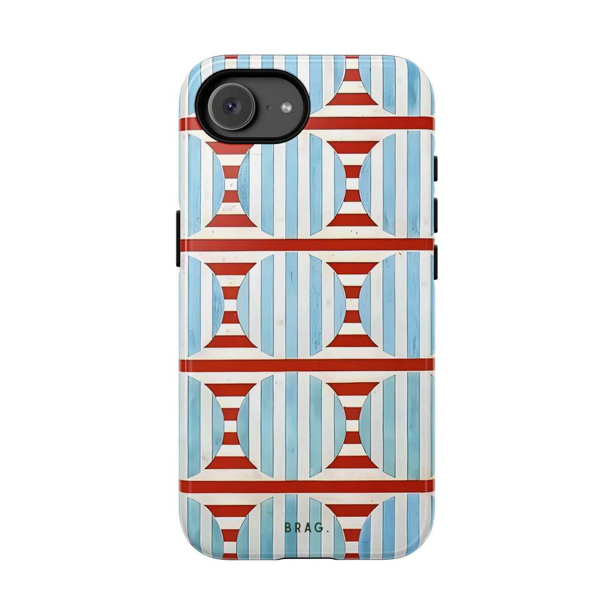 Riviera Stripe Tough Phone Case – Shockproof Protective iPhone Cover