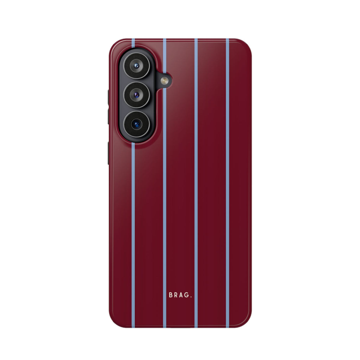 Bordeaux Stripe Magnetic Impact-Resistant Phone Case