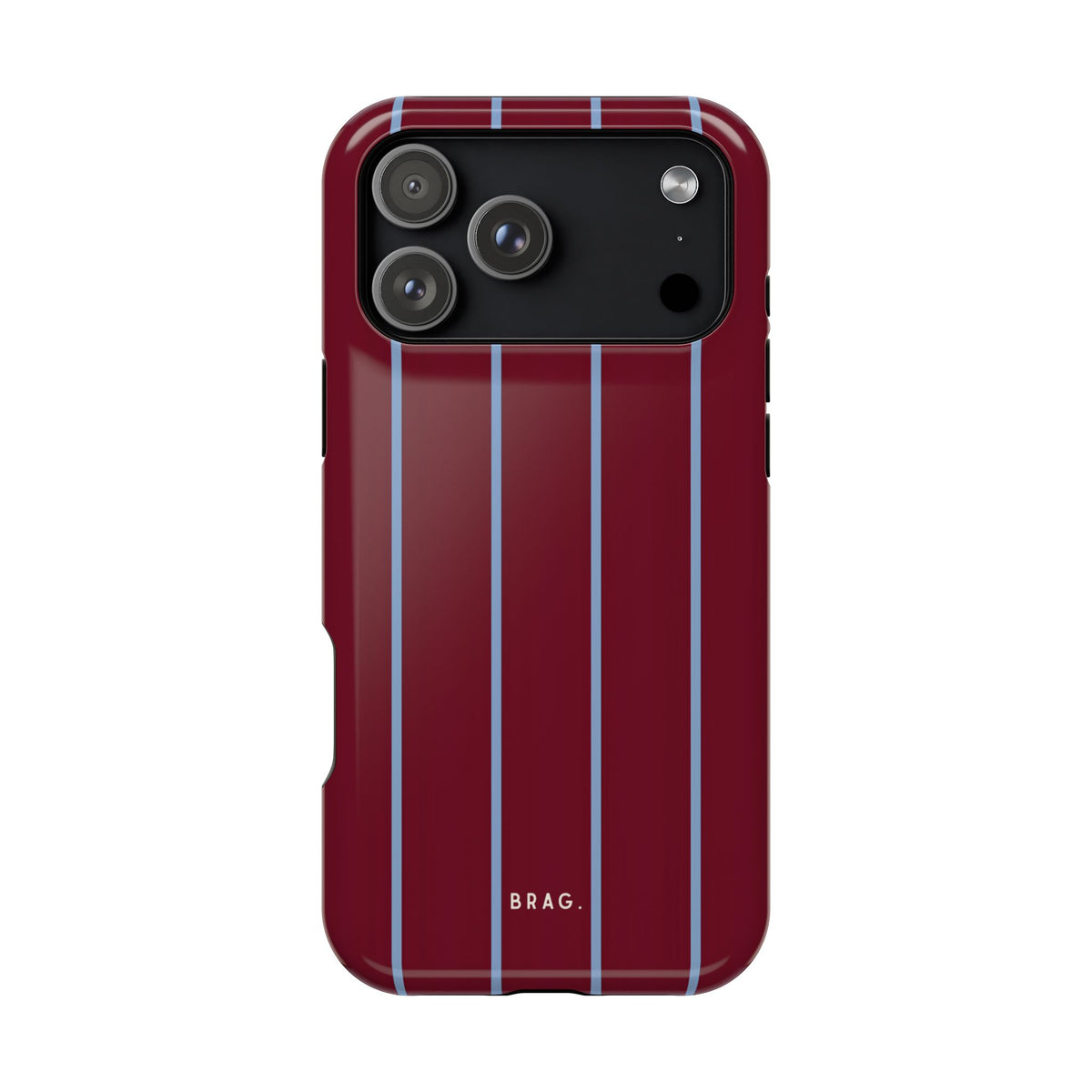 Bordeaux Stripe Magnetic Impact-Resistant Phone Case