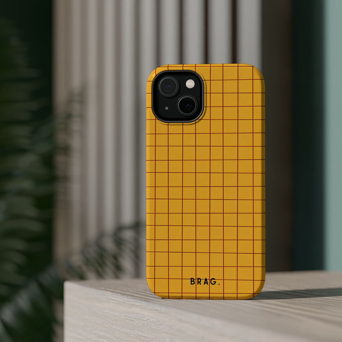 Cheese Grid Magnetic Impact-Resistant Phone Case