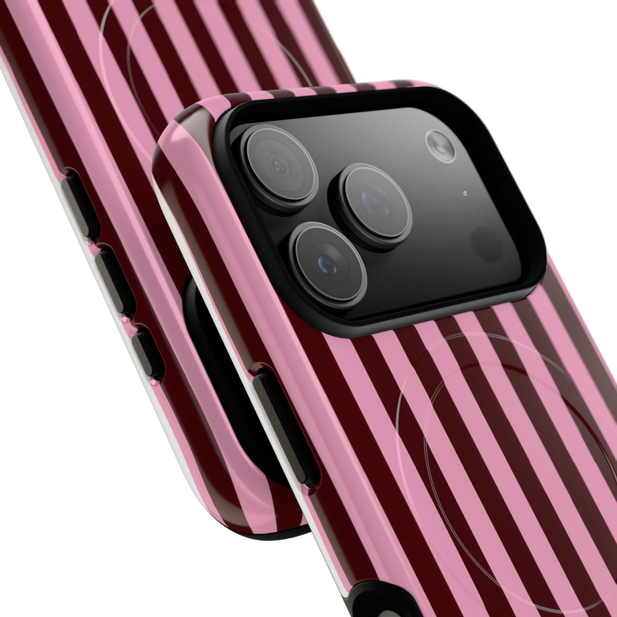 Candy Stripe MagSafe Tough Phone Case — Magnetic Protective Cover