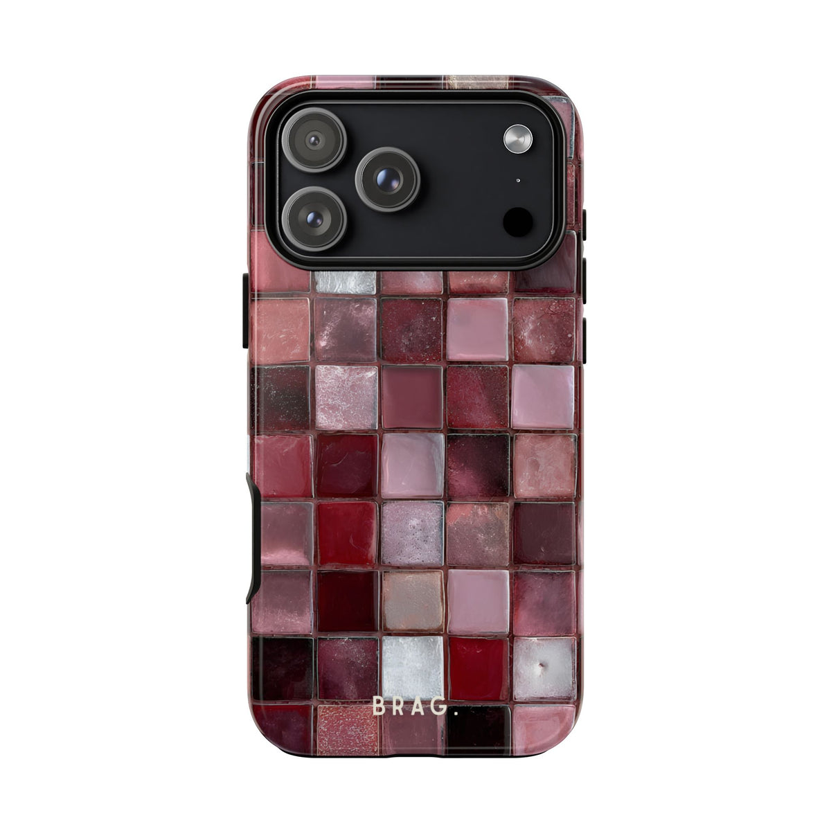 Cherry Tile Tough Phone Case – Shockproof Protective iPhone Cover
