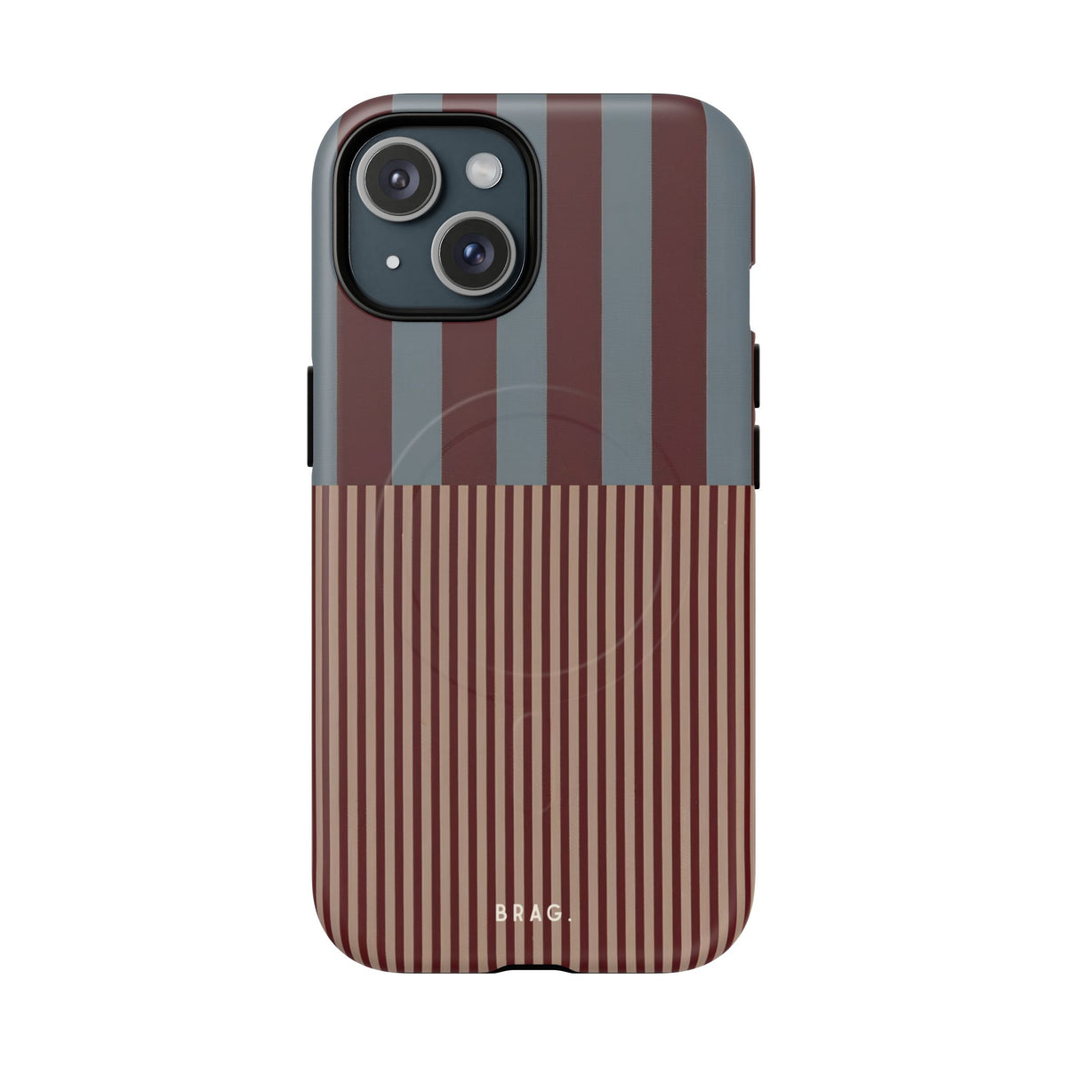 Candy Stripe MagSafe Tough Phone Case — Magnetic Protective Cover