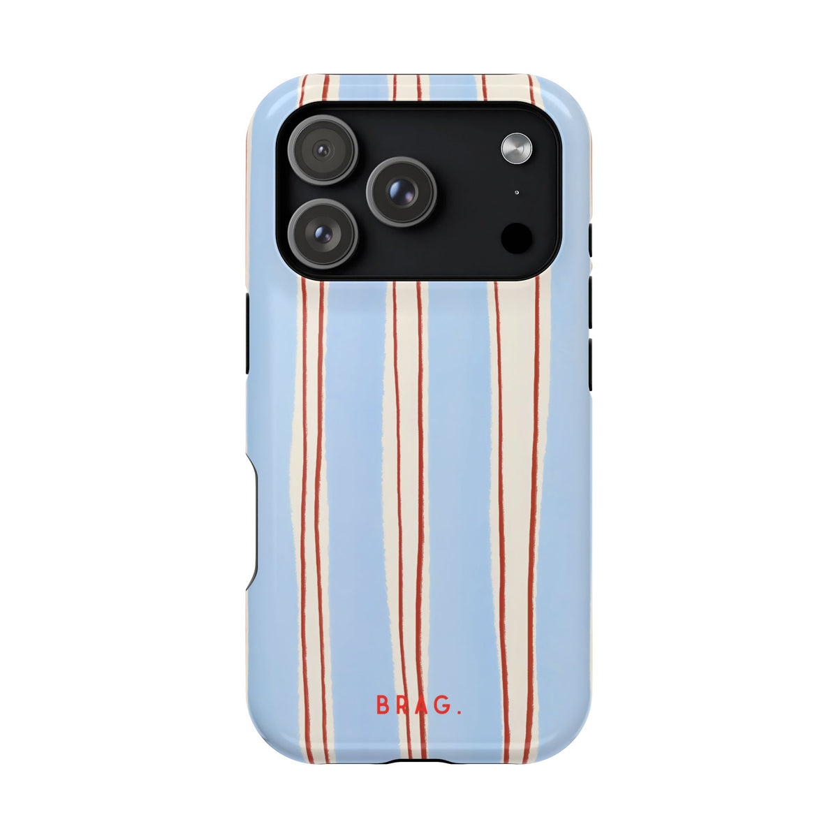 Blue Linen Magnetic Impact-Resistant Phone Case