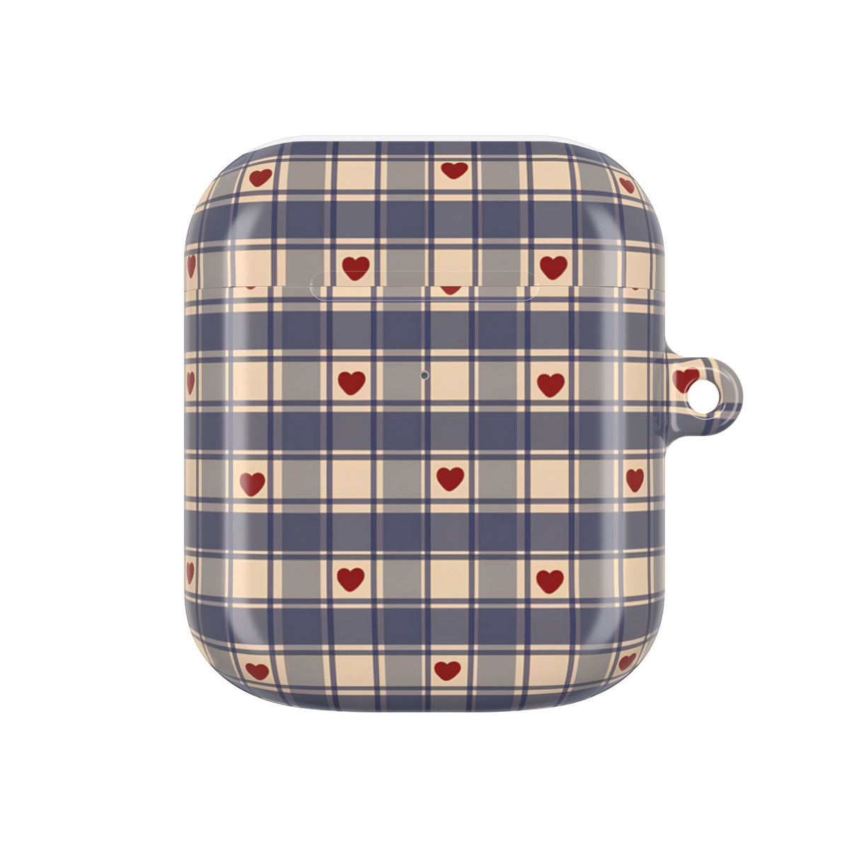 Heart Plaid AirPod Case – Slim Protective Charging Case