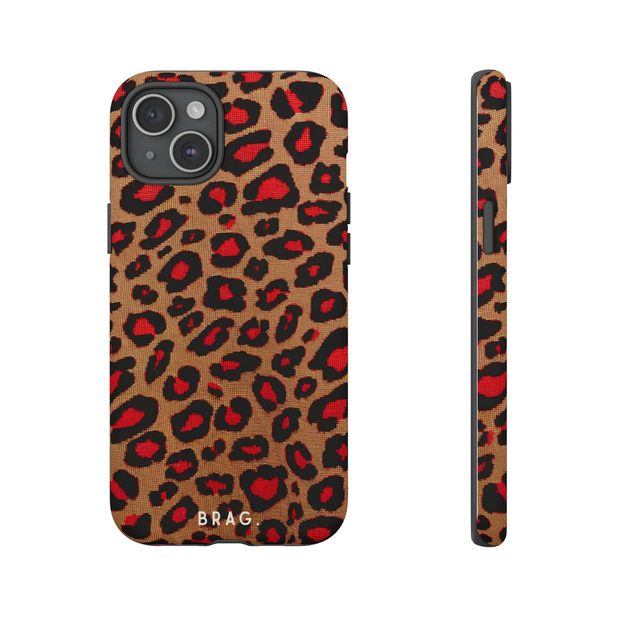 Fire Leo Leopard Tough Phone Case – Shockproof Protective iPhone Cover