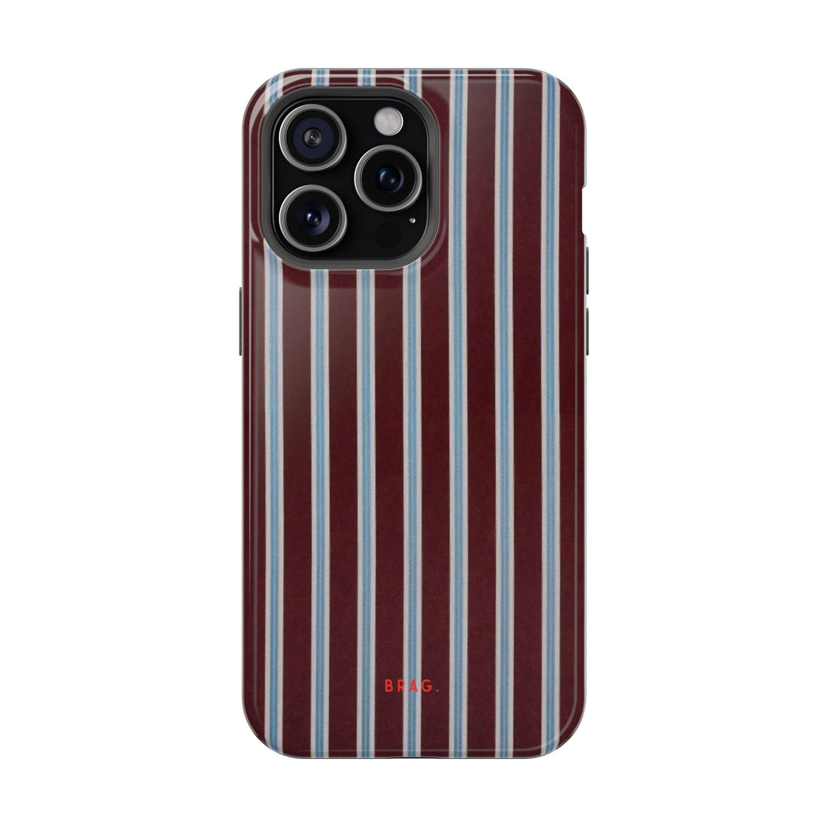 Maroon Lines Magnetic Impact-Resistant Phone Case