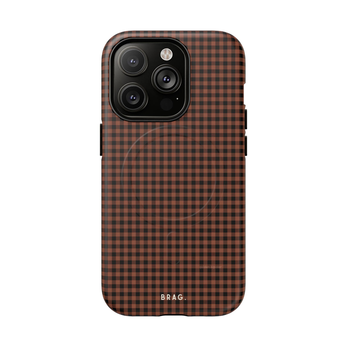 Cafe Check MagSafe Tough Phone Case — Magnetic Protective Cover
