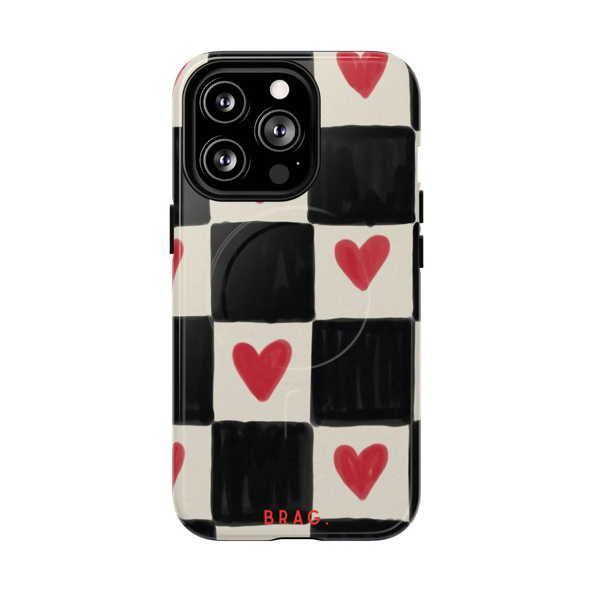 Heart Check MagSafe Tough Phone Case — Magnetic Protective Cover
