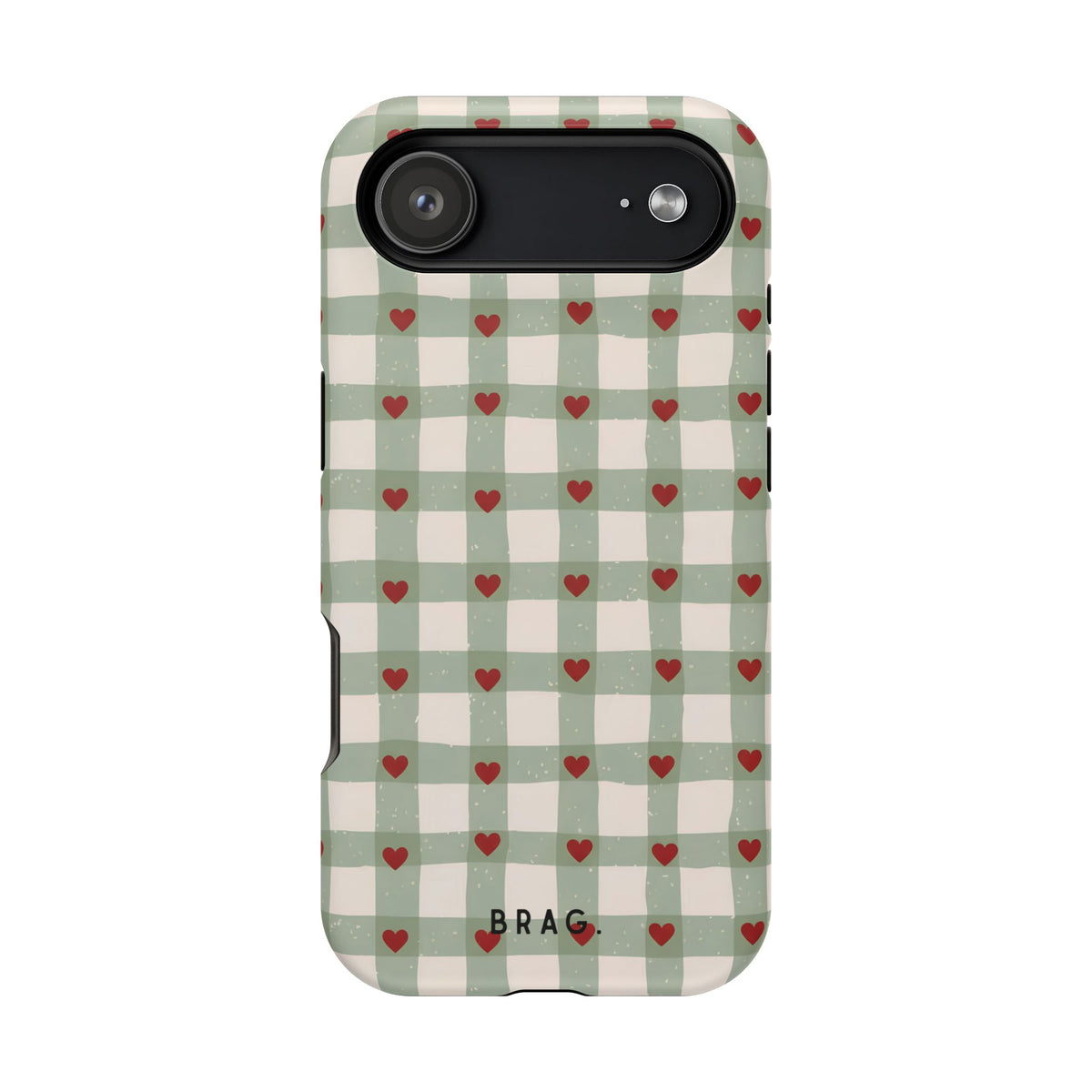 Mint Hearts Magnetic Impact-Resistant Phone Case