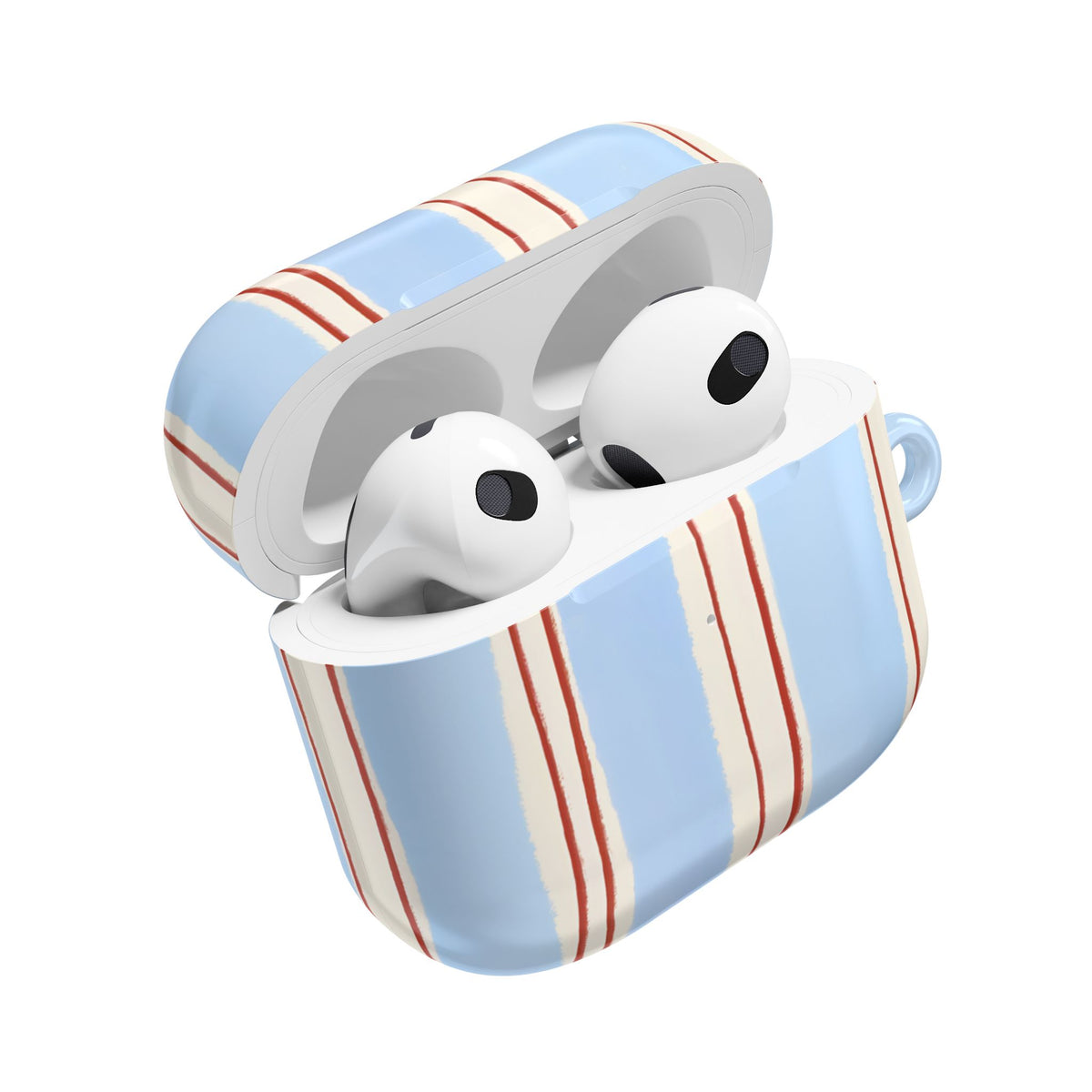 Blue Linen AirPod Case – Slim Protective Charging Case