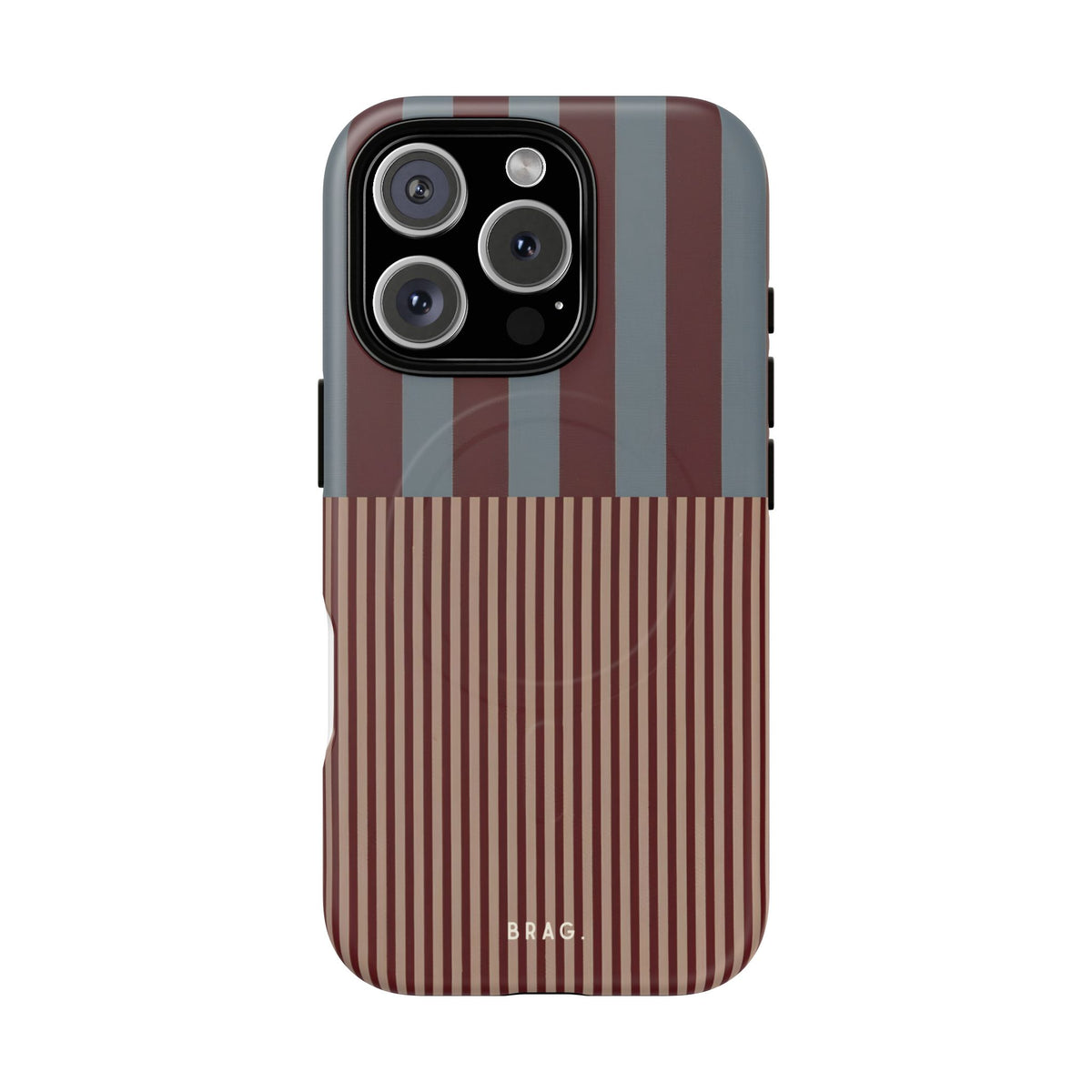Candy Stripe MagSafe Tough Phone Case — Magnetic Protective Cover
