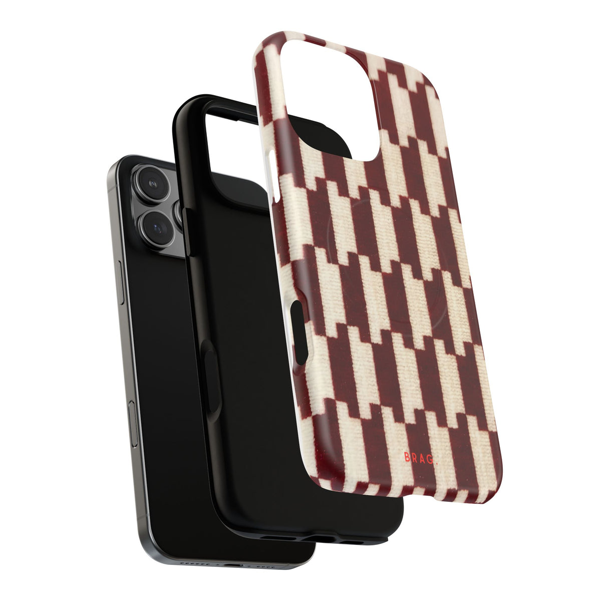 Wine & Cream MagSafe Tough Phone Case — Magnetic Protective Cover