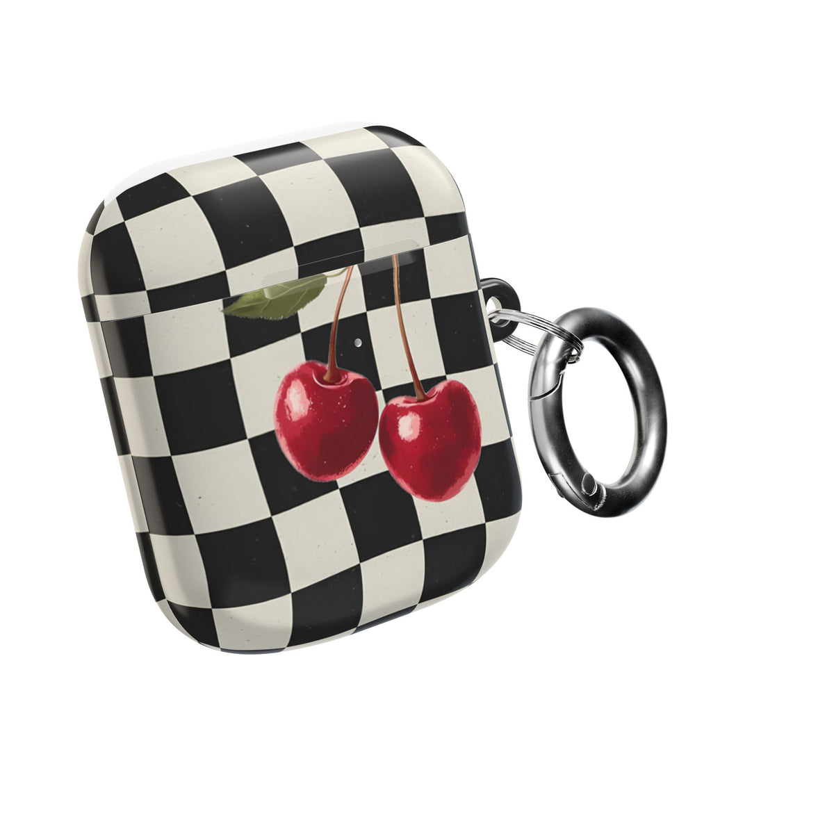 Cherry Check AirPod Case – Slim Protective Charging Case