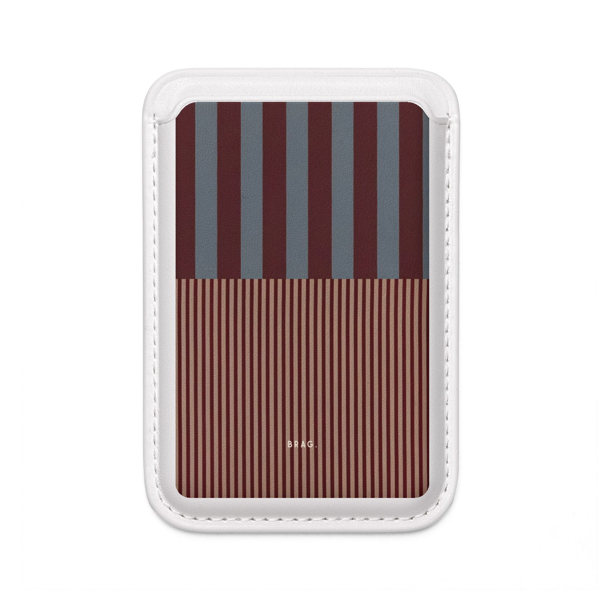 Candy Stripe MagSafe Vegan Wallet — Slim Phone Card Holder