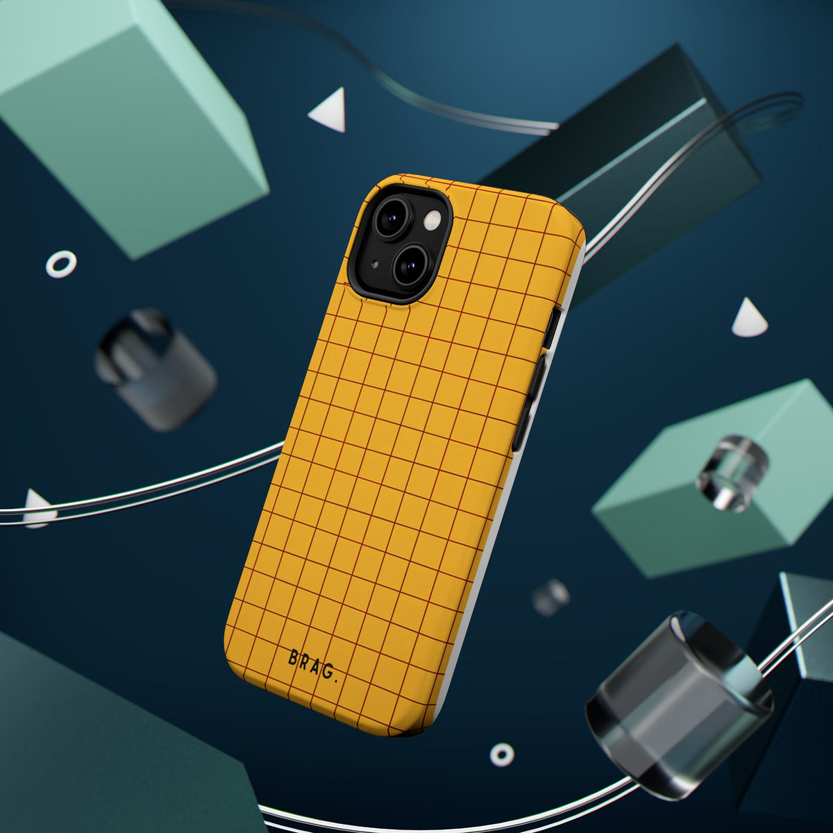 Cheese Grid Magnetic Impact-Resistant Phone Case