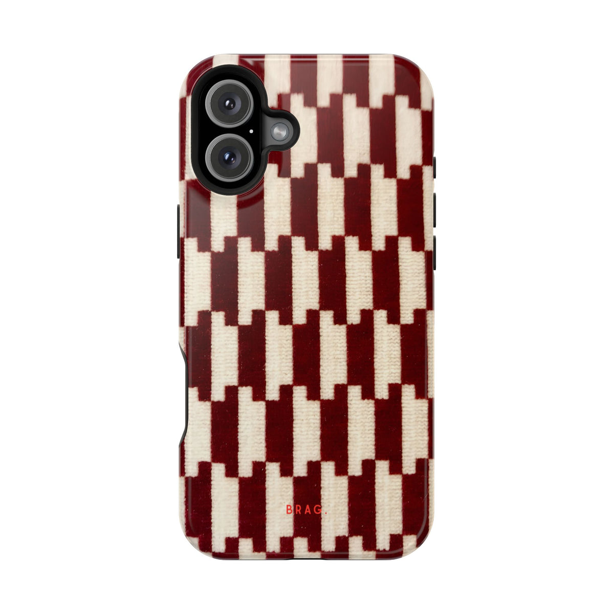 Wine & Cream Magnetic Impact-Resistant Phone Case