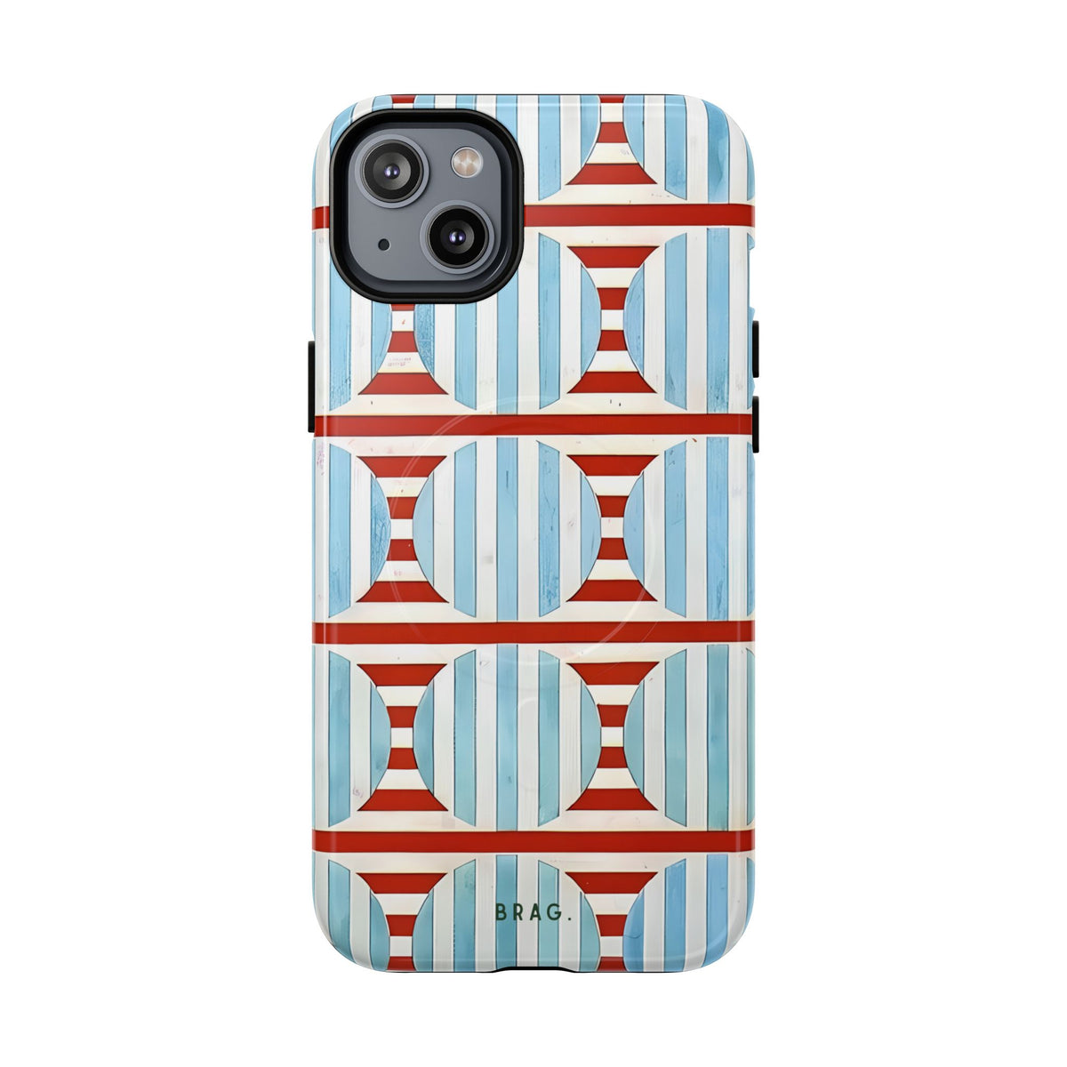 Riviera Stripe MagSafe Tough Phone Case — Magnetic Protective Cover