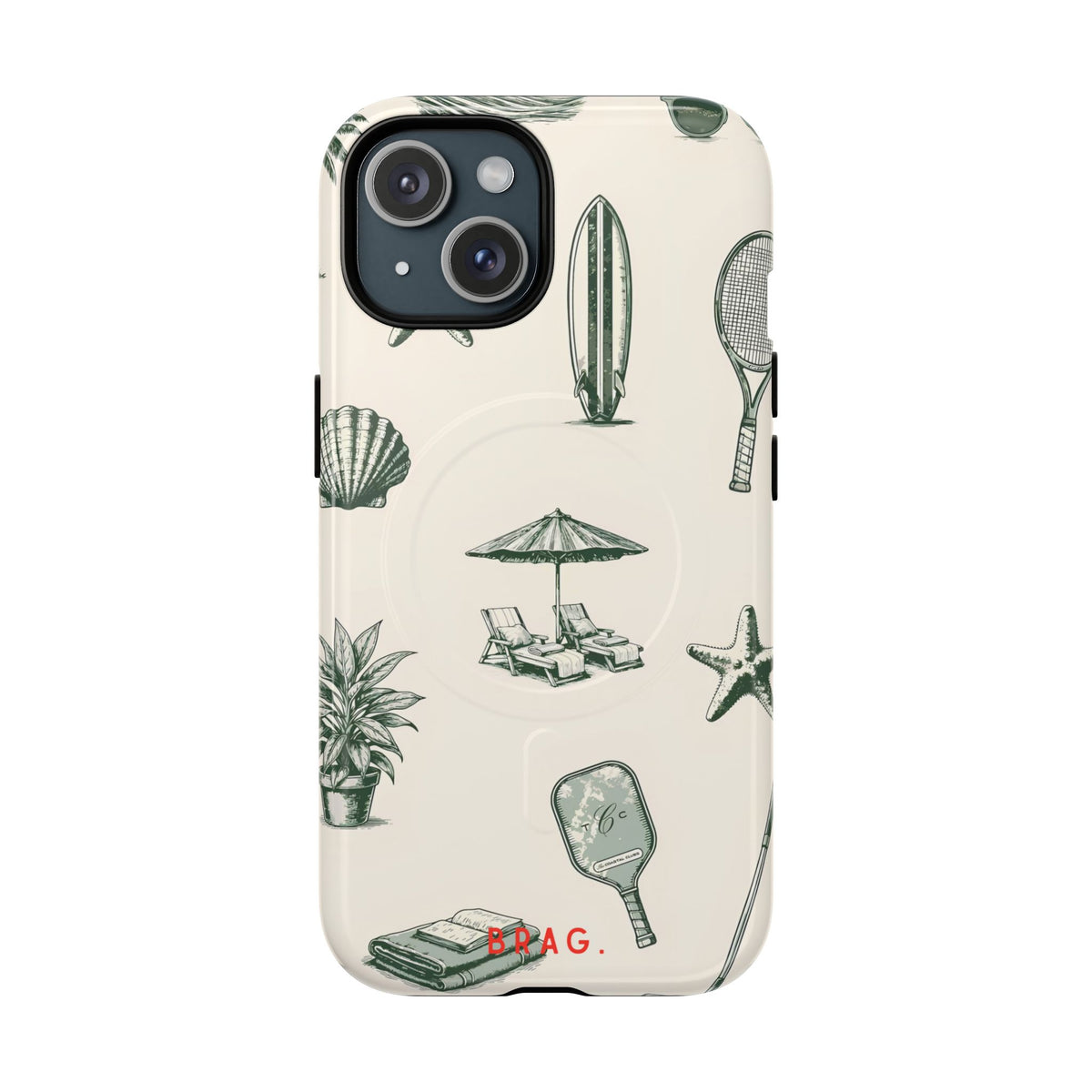 Beach Club MagSafe Tough Phone Case — Magnetic Protective Cover
