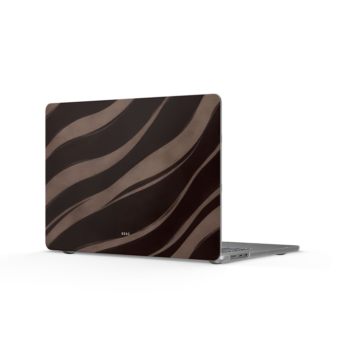 Zebra Wave Matte MacBook Case — Slim Protective Laptop Cover